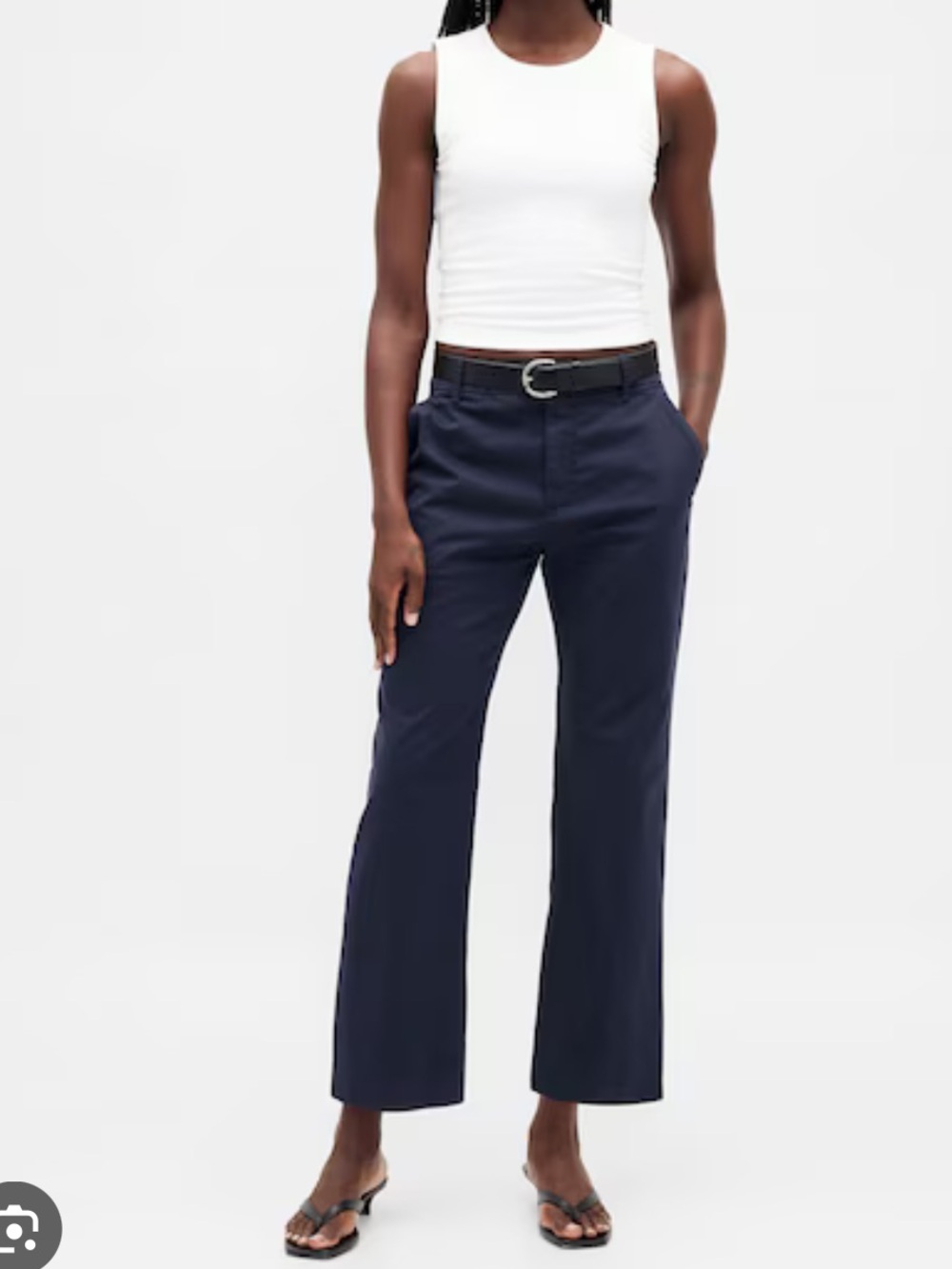 Gap Girlfriend Khakis - Navy